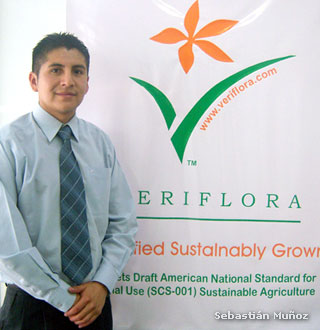 Sebastián Muñoz, coordinador general de VERIFLORA el programa norteamericano de certificación de plantas y flores