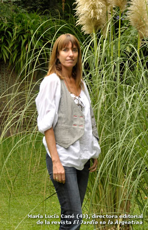 María Lucía Cané, directora editorial de la revita "El Jardín en la Argentina"