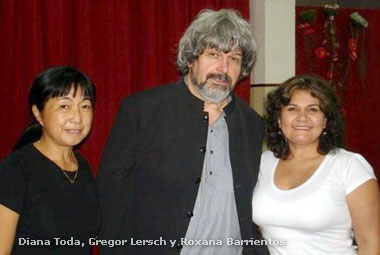 Diana Toda, Gregor Lersch y Roxana Barrientos