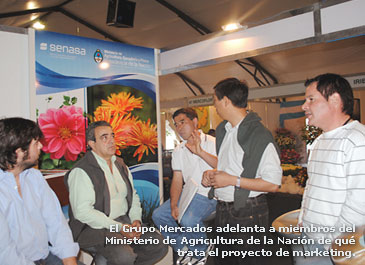 El Grupo Mercados adelanta a miembros del Ministerio de Agricultura de la Nación de qué trata el proyecto marketing.